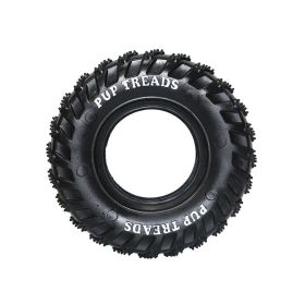 Tire Shaped Treat Dispensing Natural Rubber Chew Toy