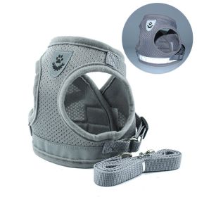 Universal Mesh Harness W/ Leash Set, Escape Proof, Adjustable, Reflective
