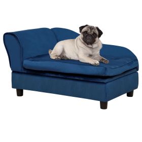Sofa Bed W/ 23L Storage, For Small Dogs, Blue
