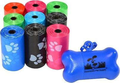 Poop Bags For Waste W/ Dispenser & Clip, 18 Pack