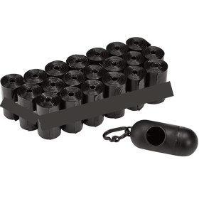 Poop Bags W/ Dispenser & Leash Clip, Leakproof, Unscented