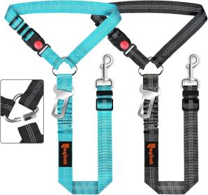 Dog Seat Belt Harness for Car; Retractable Restraint