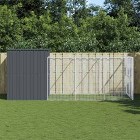 Anthracite Galvanized Steel Dog House