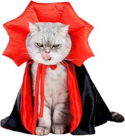 Vampire Baron Cloak Halloween Costume For Medium/Large Dogs