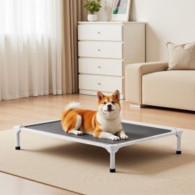 Elevated Bed For Large Dogs, Portable, Teslin Mesh, L (Option: Grey)