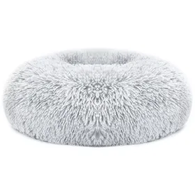 Soft Warm Plush Bed For Dogs, L Size (Option: Gray-L)