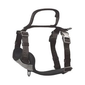 Adjustable Embroidered Stylish Dog Harness (Option: Grey-Small)