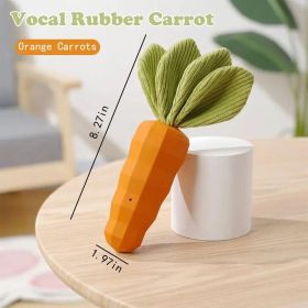 Rubber Carrot Dog Toy For Chewing Dogs, For Training And Cleaning Teeth, Durable Interactive Toy For Puppies And Medium-sized Dogs (Option: 1pc)