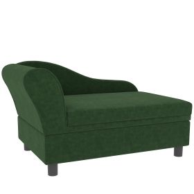 Sofa Bed W/ 23L Storage, For Small Dogs, Green (Option: Green)
