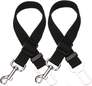2pcs Dog Car Seat Belt/Safety Leash/Vehicle Seatbelt Harness (Specification (L * W): 2pcs, colour: red)