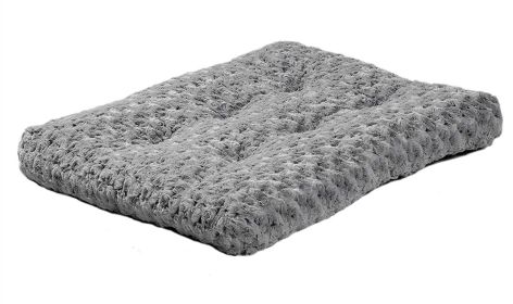 Comfortable Plush Bed/Pad For Crate/Kennel, Washable (Color: Gray, size: XS)