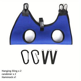 Grooming Hammock Harness Sling For Dogs, Blue (size: M)