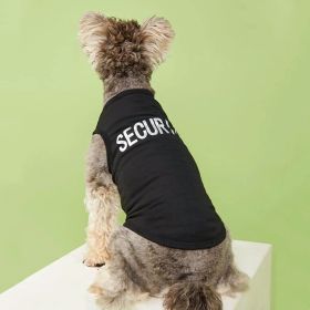 "Security" Vest For Small & Medium Dogs (Color: Black Color, size: M)