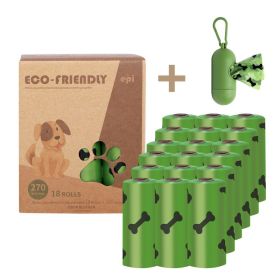 Degradable Bone Print Poop Bags W/ Dispenser (Quantity: 18 Rolls (270 Bags))