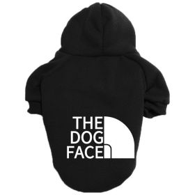 "The Dog Face" Hoodie; For Small/Medium Dogs (Color: Black, size: XXL)