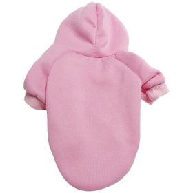 Sweatshirt With Hood For Dogs; Machine Washable (Color: Pink, size: M)