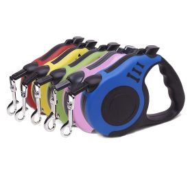 Retractable Dog Leash With Anti-Twist Inlet (Color: Red, size: S)