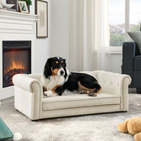 Elegant Sofa Bed for Medium and Large Dogs, Durable, Comfortable, Stylish (Color: as Pic)