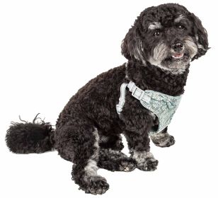 'Fidomite' Mesh Reversible Harness W/ Designer Bowtie, Adjustable, Breathable (size: medium)