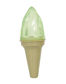Ice Cream Cone-Shaped 'Lick And Gnaw' Chew Toy Water-Fillable, Freezable, Treat Dispensing (Color: Green)