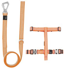 'Escapade' Outdoor Series 2-in-1 Convertible Dog Leash and Harness (Color: Orange, size: small)
