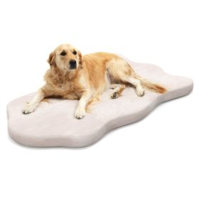 Orthopedic Bed W/ Memory Foam Support for Large Dogs (Color: Beige)