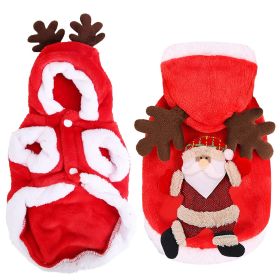 Reindeer Antlers Costume For Small/Medium Dogs Available in S/M/L/XL (Color: Red, size: small)